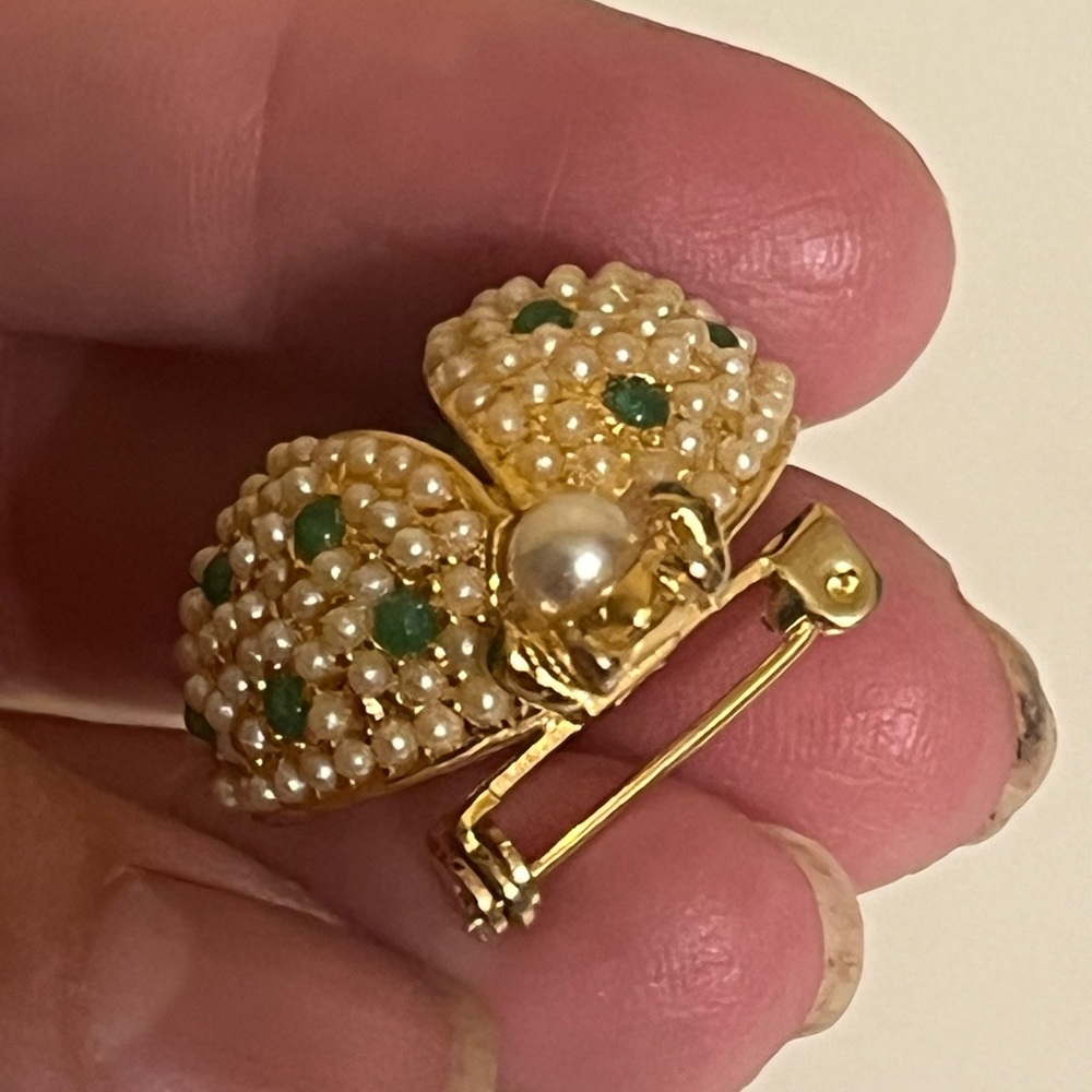 Beetle Bug Goldtone Stick Pin Brooch - Picture 8 of 9